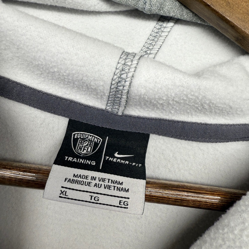 Nike Hoodie Mens XL Gray Detroit Lions Property Of Therma-Fit Football Fleece - Picture 6 of 8